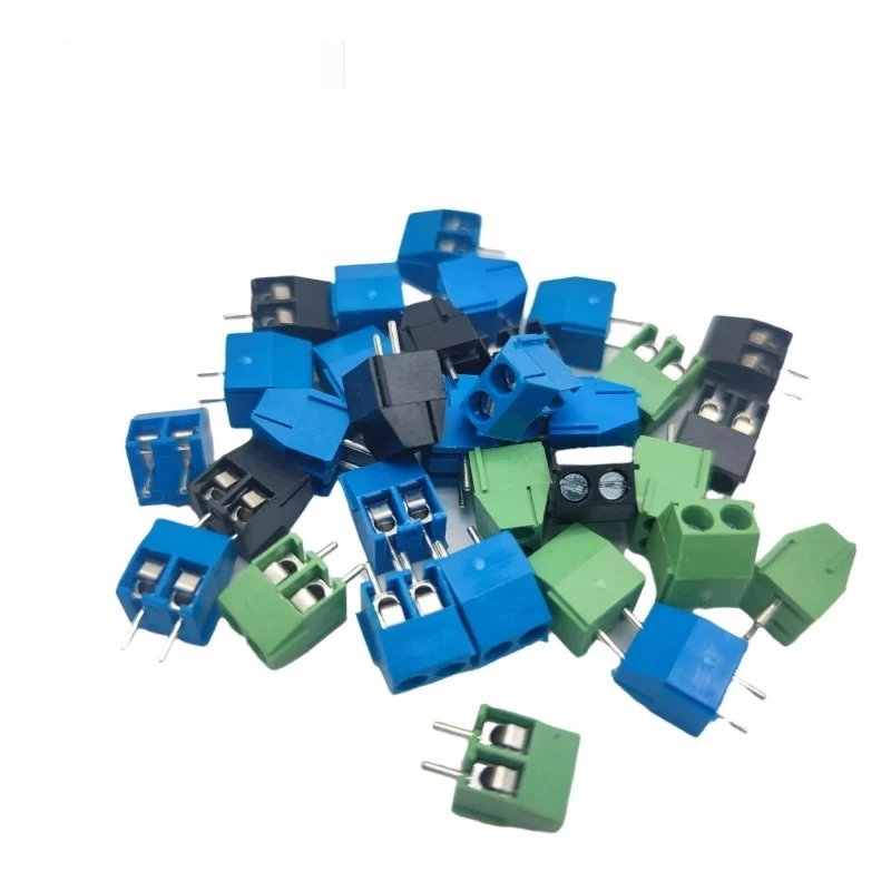 20pcs kf350-2p 3p 3.5mm 300v 10A Pitch 2 3 Pin Spliceable Plug-in PCB Screw Terminal Block Connector FOR 24-18 AWG CABLE kf350