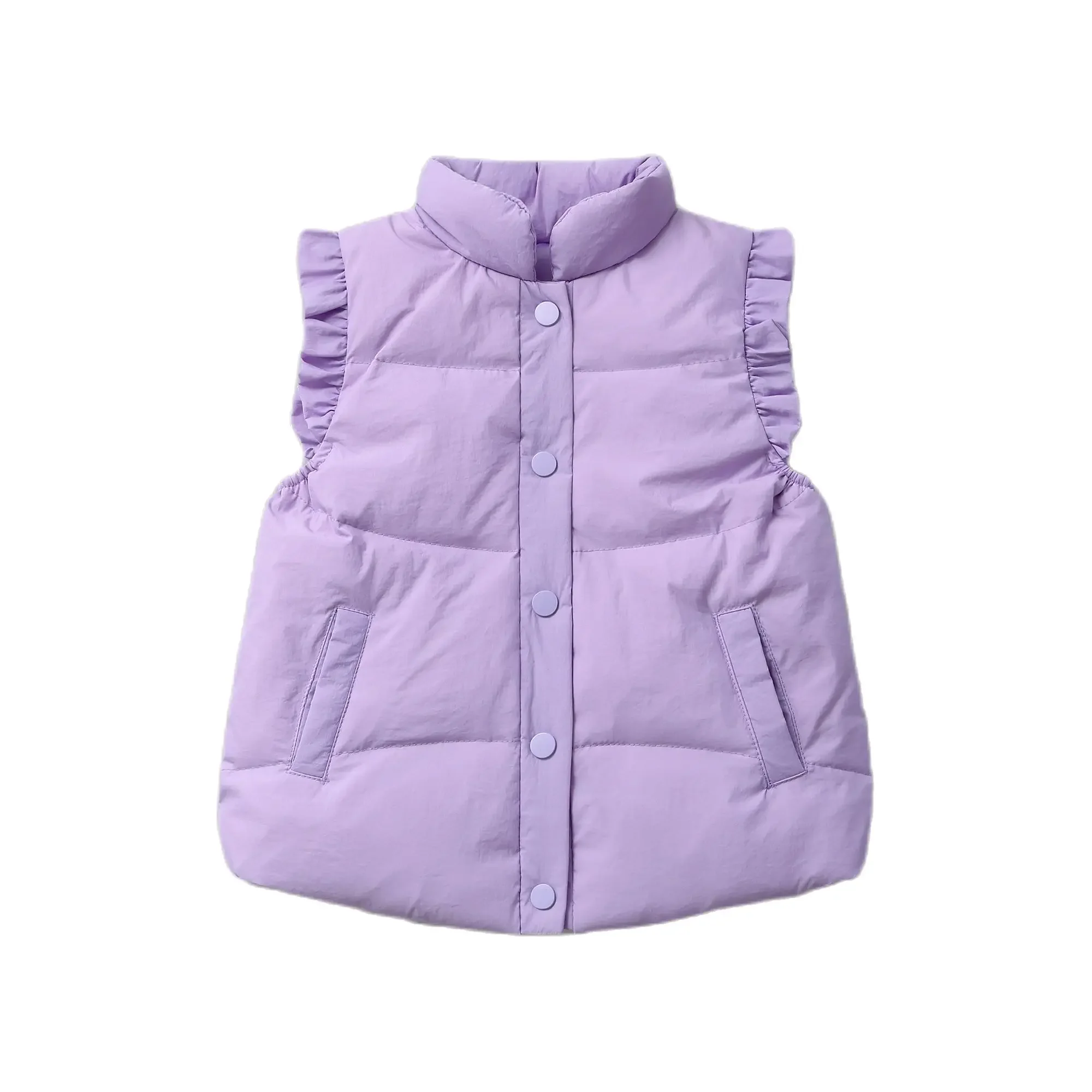 Baby Girls Down Gilets Little Girls Winter  Sleeveless Puffer Vest Jackets Kids Causal Warm Waistcoat Children Outerwear Coats