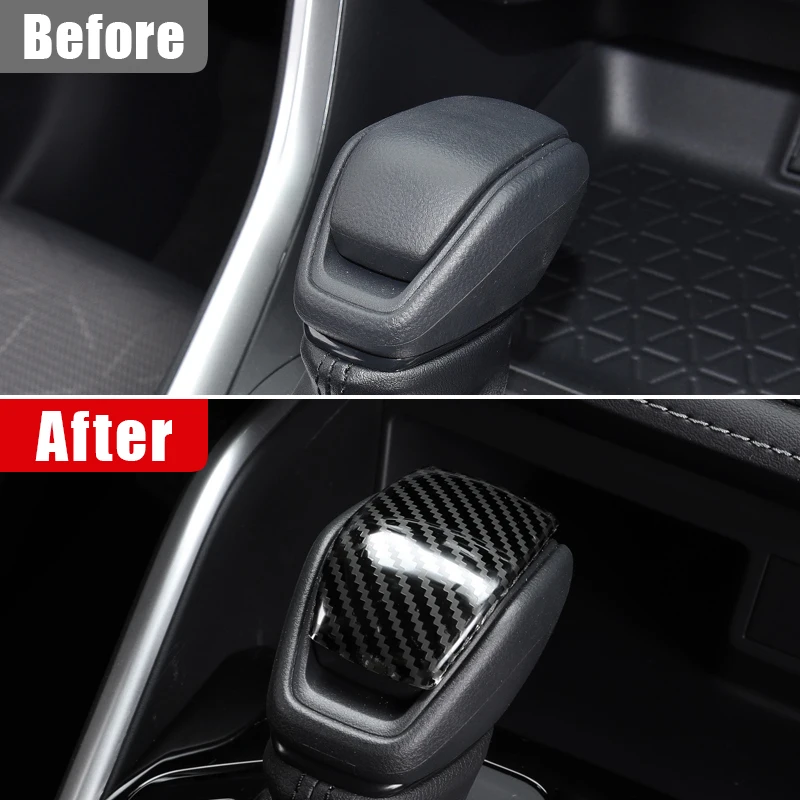 For Toyota RAV4 XA50 2019 2020 2021 2022 2023 2024 2025 RAV 4 Hybrid Stainless Car Gear Shift Knob Gear Head Cover Accessories