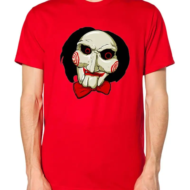 

Jigsaw T shirt Halloween Scary Puppet Mask Top