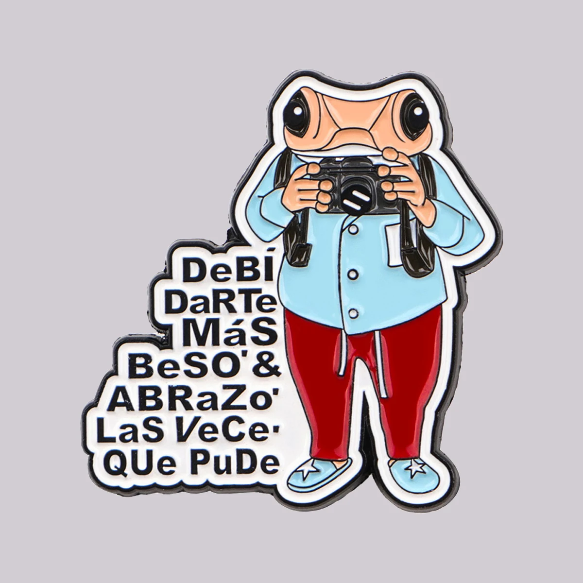 Vintage Camera & Frog Enamel Pin Quote Brooch Pines Lapel Pins Badge on Backpack Clothing Accessories Funny Jewelry Gifts