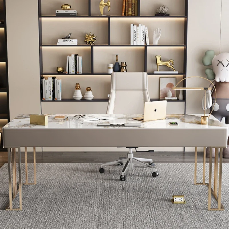 Wide Organizer Standing Office Desk Drawer Modern Luxury Executive Reading Desk Gaming Laptop Mesa Oficina Home Office Furniture
