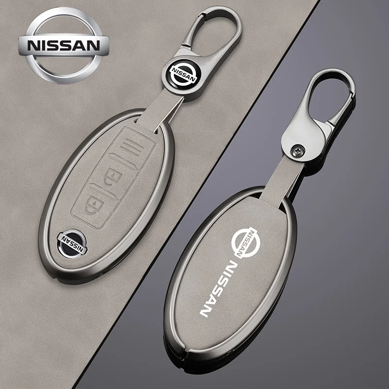 Zinc Alloy Car Key Case Full Cover for Nissan Leaf Micra Qashqai J11 J10 X Trail T32 Versa Note Patrol Key Fob Cover Accessories
