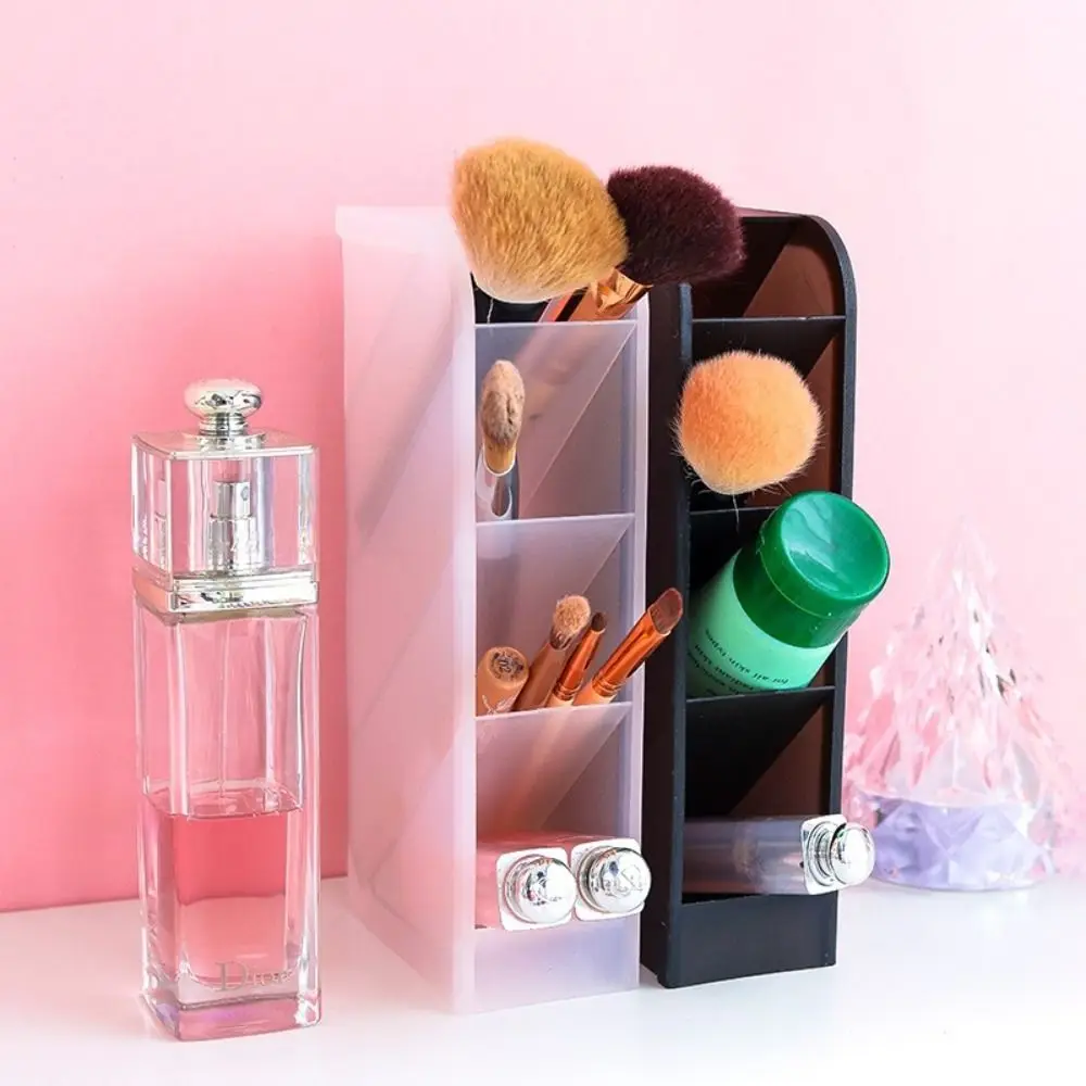 4 Grids Oblique Pen Holder Desk Stationery Storage Macaron Color Pencil Container Large Capacity INS Style Pen Storage Box Home
