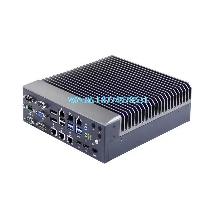 Wmwmnu for Micro Computer I3 I5 I7 DC 24V Fanless Box PC Windows 10 6 LAN 8USB 4 Serial Ports Embedded Computer