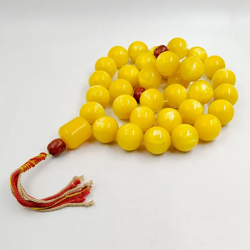 

Super Big size Tasbih Yellow Resin Natrual Grass coral muslim Collect art Eid Ramadan gift islamic Arabic Misbaha rosary