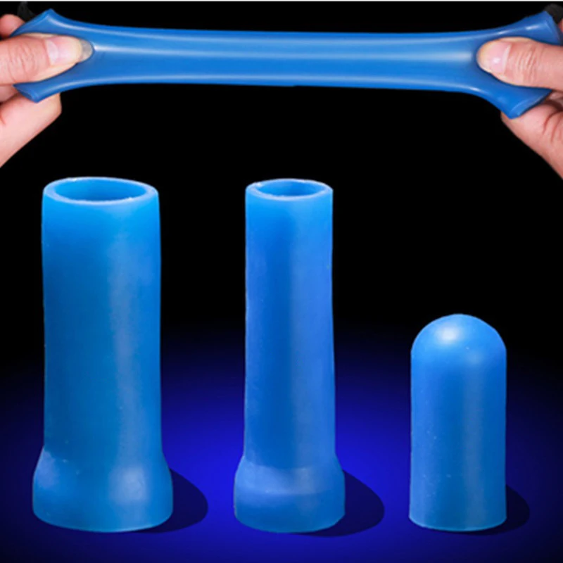 Men Exerciser Extender Penis Sleeve Penis Growth Stretcher Accessories Enhancer Silicone Enlargement Adult Toys Glans Protector view 4