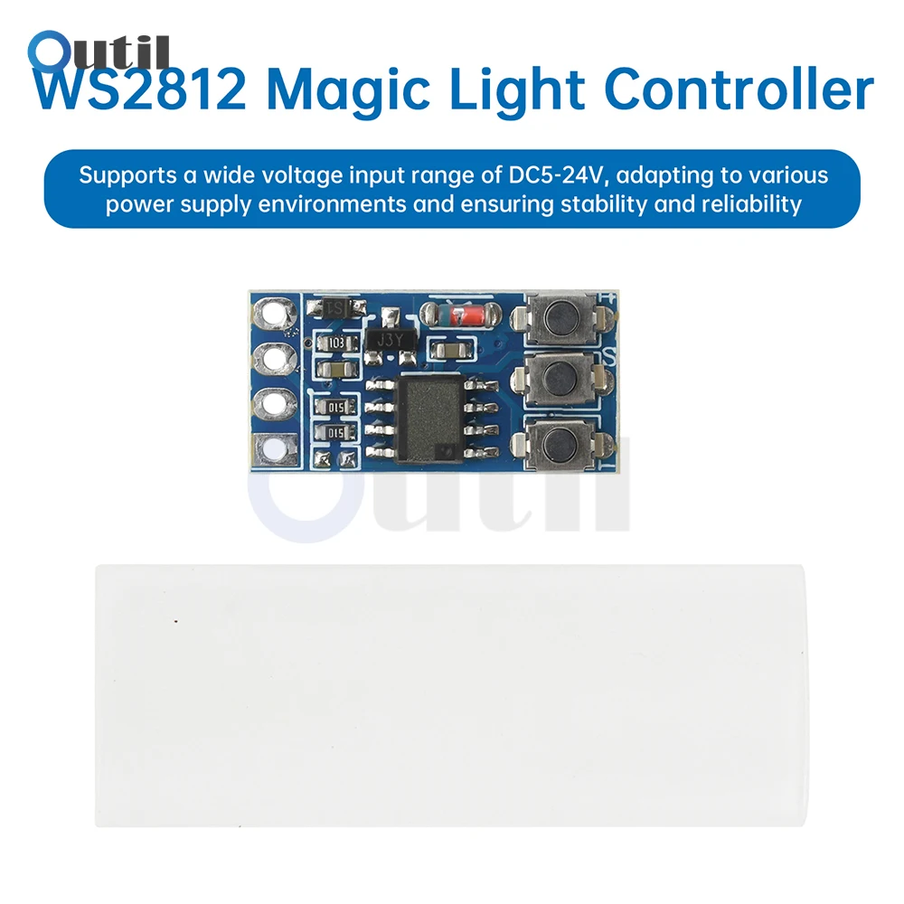 5V-24V 3A RGB Colorful Flashing Module LED Strip Light Controller Color Changing Ambient Lights/Drive Circuit Board