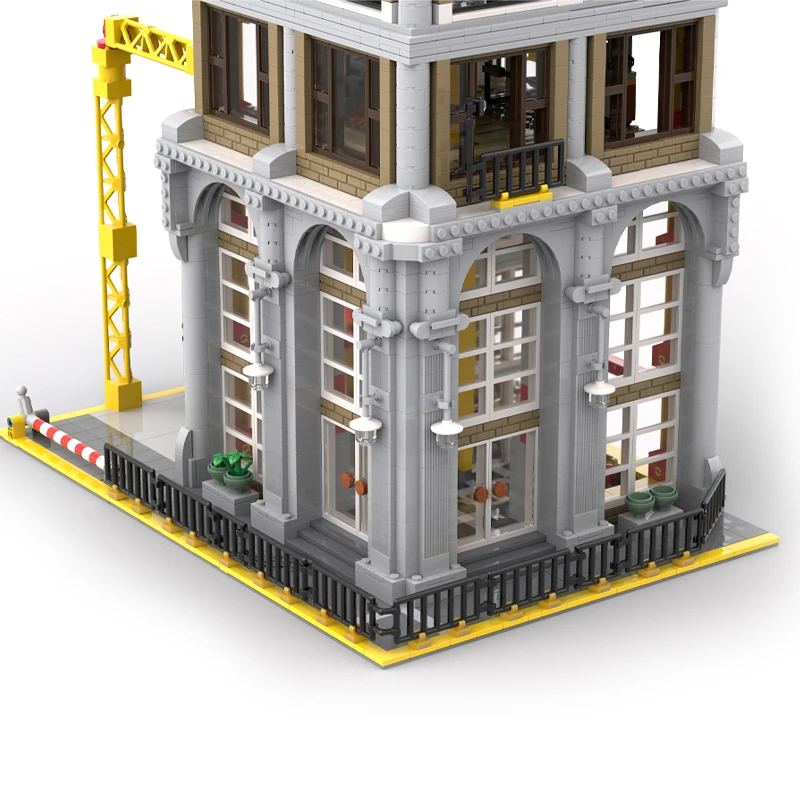 MOC Modular Construction Site City Construction Facilities Hanging Tower Building Blocks DIY Bricks Children Toy Birthday Gifts