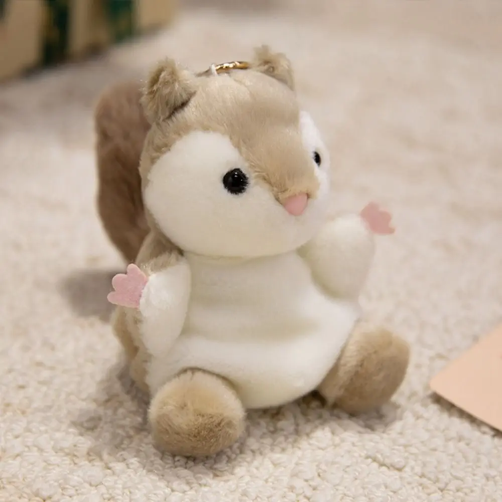 Car Key Pendant Cute Pet Series Mini Panda Keychain Stuffed Animals Bag Pendant Turtle Pendant Otter 13cm Horse Keyring