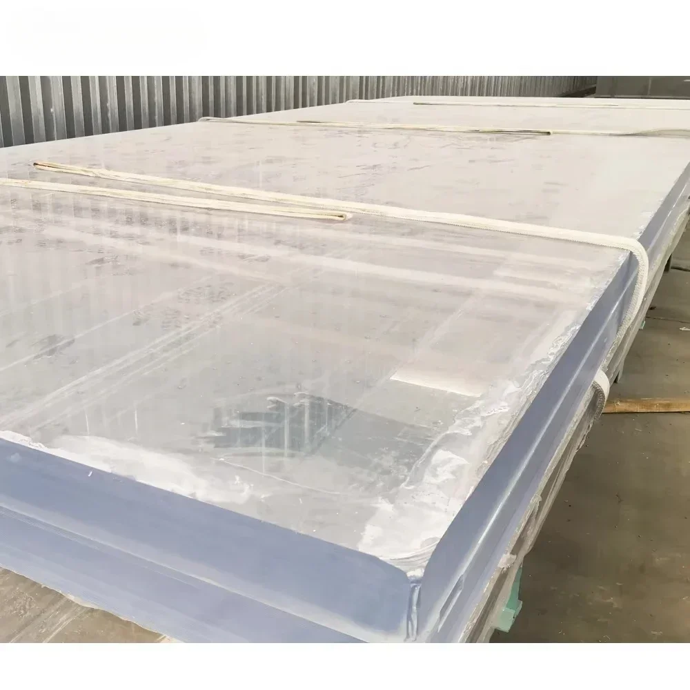 Customized Outdoor Large 100mm Thick Curved Clear Acrylic Swimming Pool 100 Virgin Material Clear Plexiglass Window Sheet
