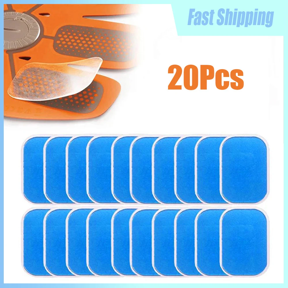 20pcs Body Trainer Muscle Stimulator Gel Pad Weight Loss Body Slimming Massage Gel Pad Stickers EMS Trainer Abdominal Gel Pad