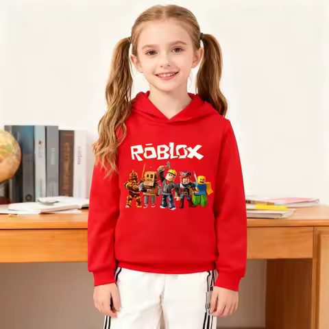 New Game ROBLOX Series Theme Cartoon Prints Hoodie Autumn Winter Casual Warm Fashion Hooded Sweatshirt Clothing Gifts
