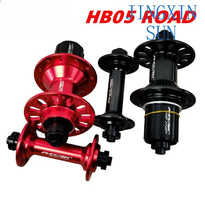 Road Bicycle Hubs Bicycle Aluminium Front 2 Rear 4 Bearing 5 Paws Cassette Front 20 Holes Rear 24 Holes HG 12 Speed