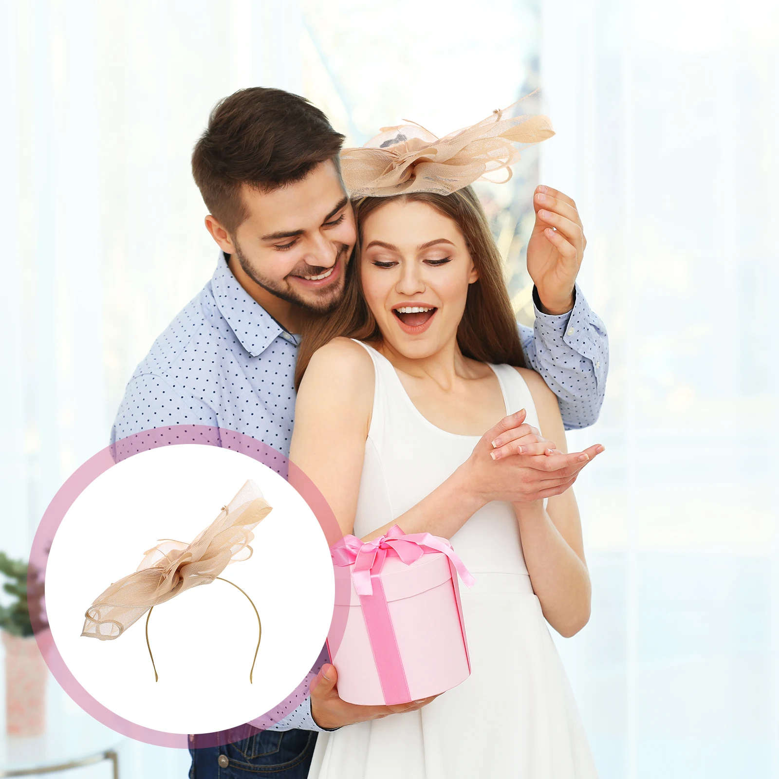 

1Pcs Premium Flower Headband Lightweight Comfortable Accessory for Festivals Cosplay Hair Hoop