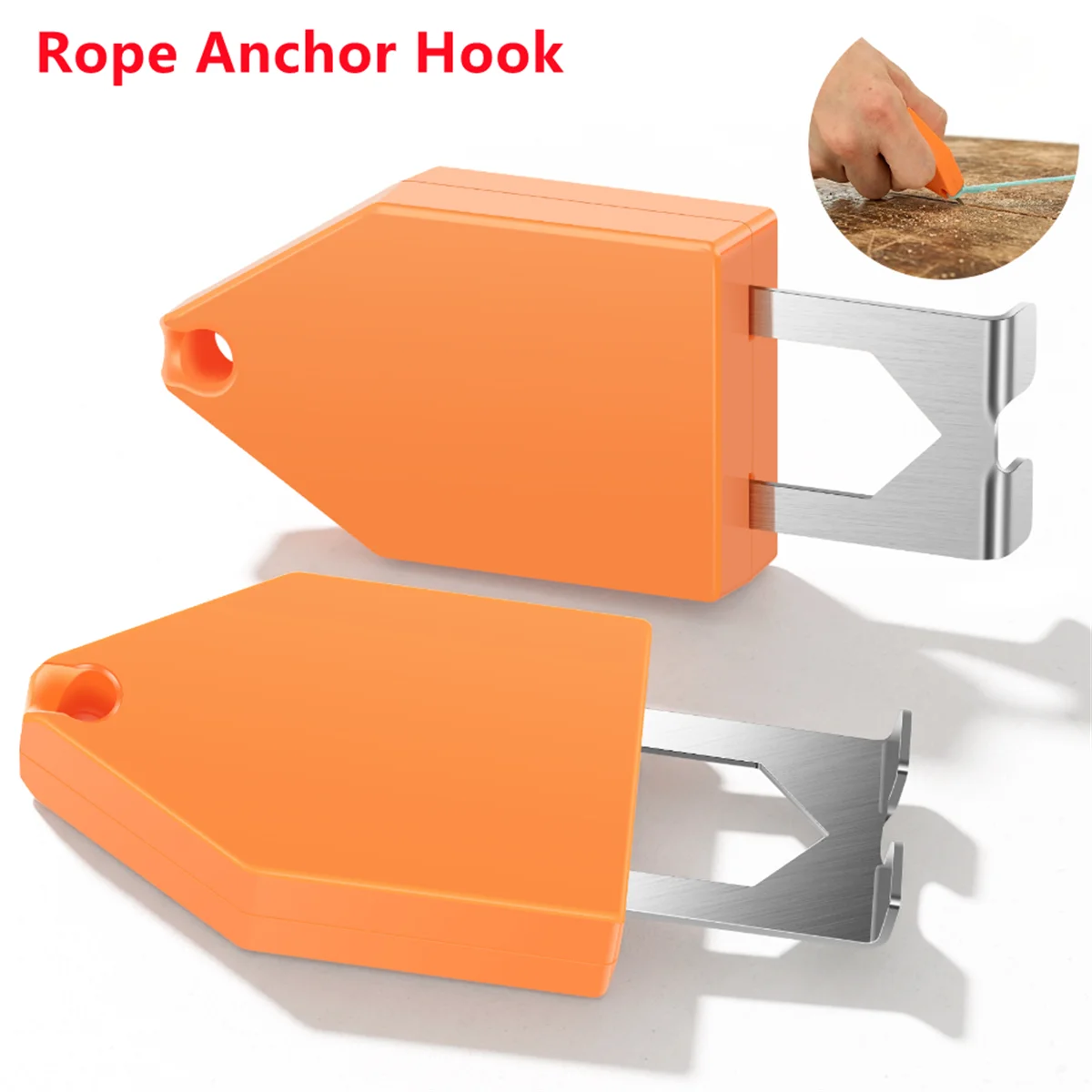 

2Pcs Rope Anchor Hook Portable Chalk Line Anchor Hook Tool Rope Anchoring Effortless to Use Carpentry Tools for Home Renovation