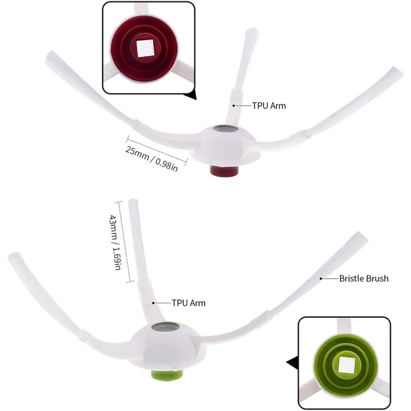 ملحقات مكنسة كهربائية روبوت ، فرشاة جانبية رئيسية ، فلتر Hepa ، قماش ممسحة ، أكياس غبار ، Ecovacs ، Deebot ، T20 ، Omni