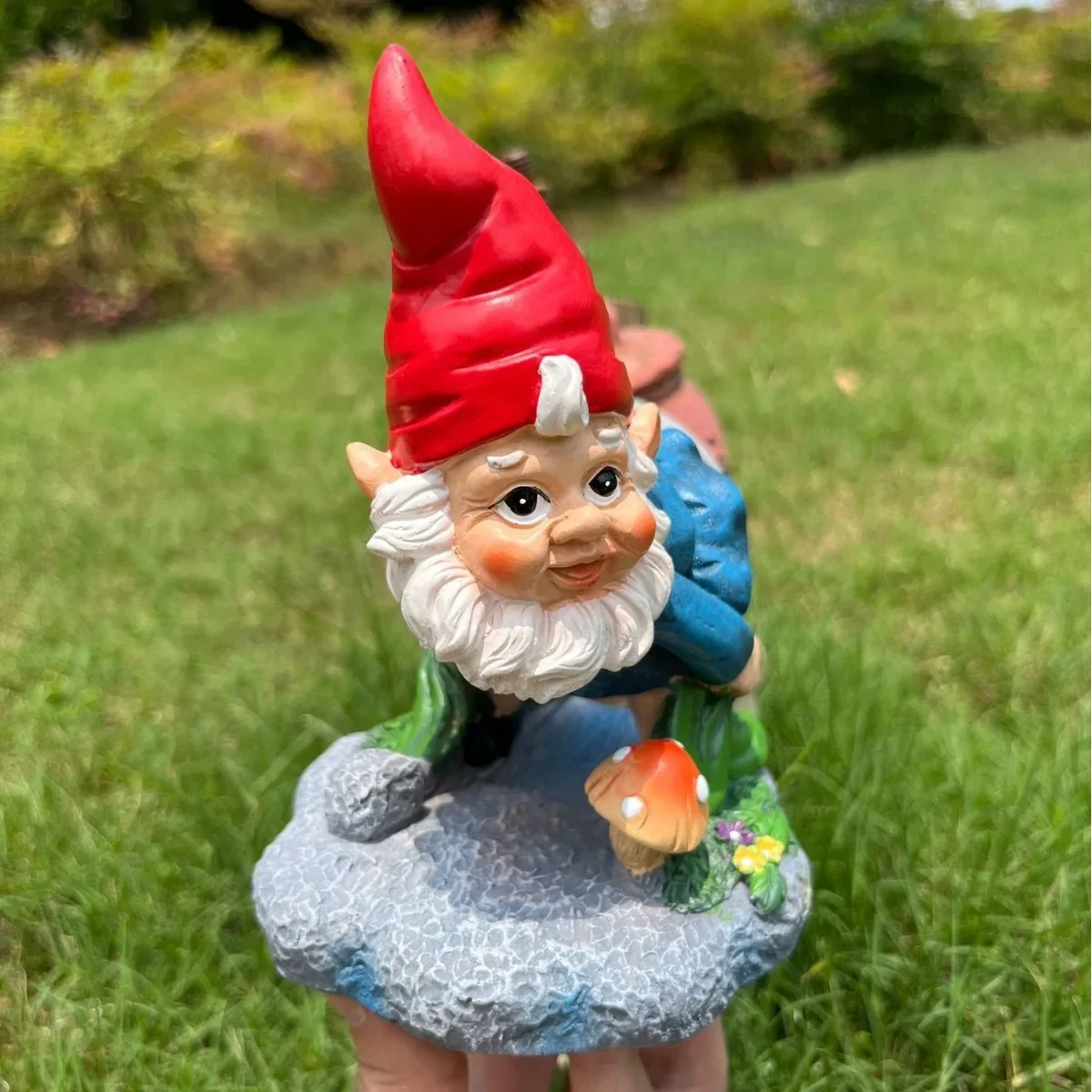 

New 2024 Cute Drainage Pipe Dwarf Resin Ornament Outdoor Garden Playful Christmas Decoration Resin Desktop Ornament Crafts Gift