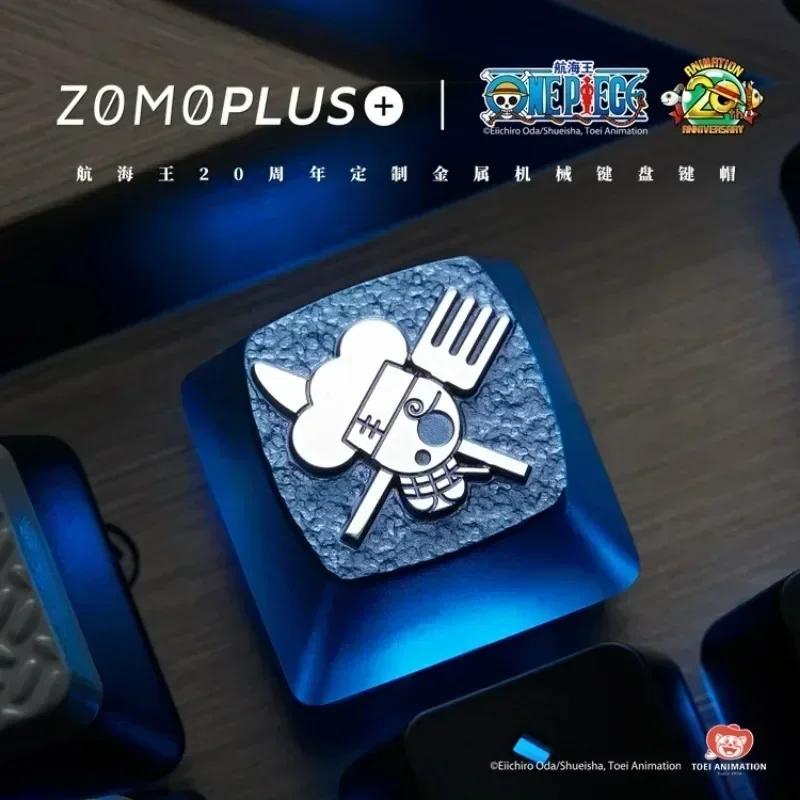 ZOMO PLUS ONE PIECE SERIE STRAW HAT CREW ALUMINUM ARTISAN KEYCAP MECHANICAL KEYBOARD KEYCAP