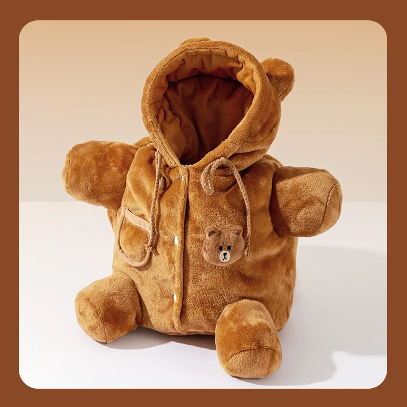 Pet dog cute and cute crossbody bag for autumn and winter, warm outdoor shoulder bag, teddy bear, small puppy universal