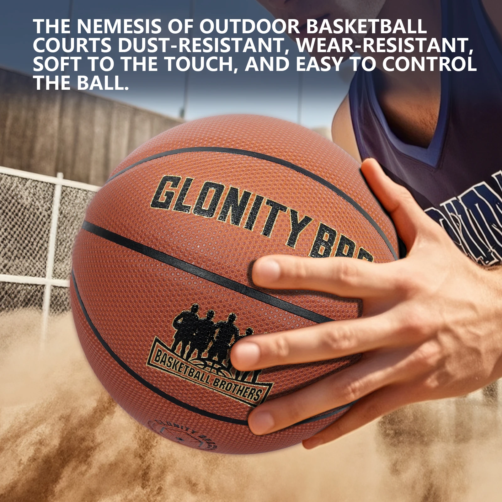

High Quality Adult Teenager Basketball-Brown Size 5/6/7 Competition Ball Indoor/Outdoor Training Wear-Resistant PU Leather Ball