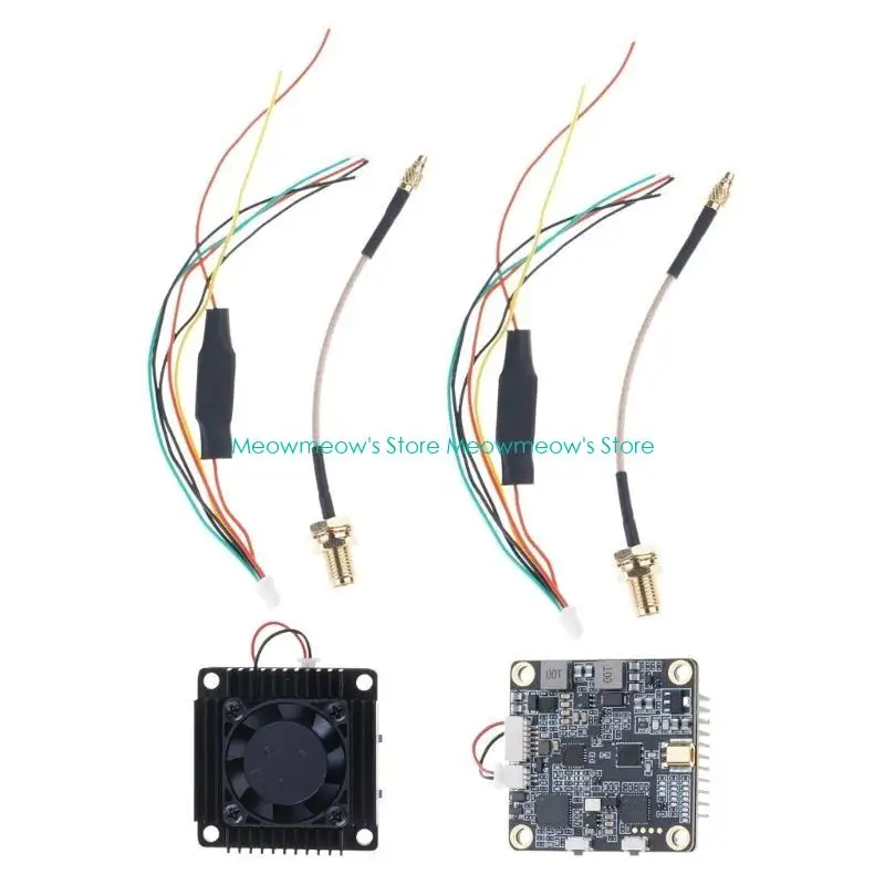 W91A 1 SET 5.8GHz 3000MW FPV جهاز إرسال فيديو مع سلك اتصال لـ AAV