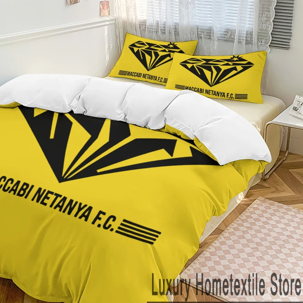 3D Maccabi Netanya Bedding Set Duvet Cover Bed Set Quilt Cover Pillowcase Comforter king Queen Size Boys Adult Bedding Set