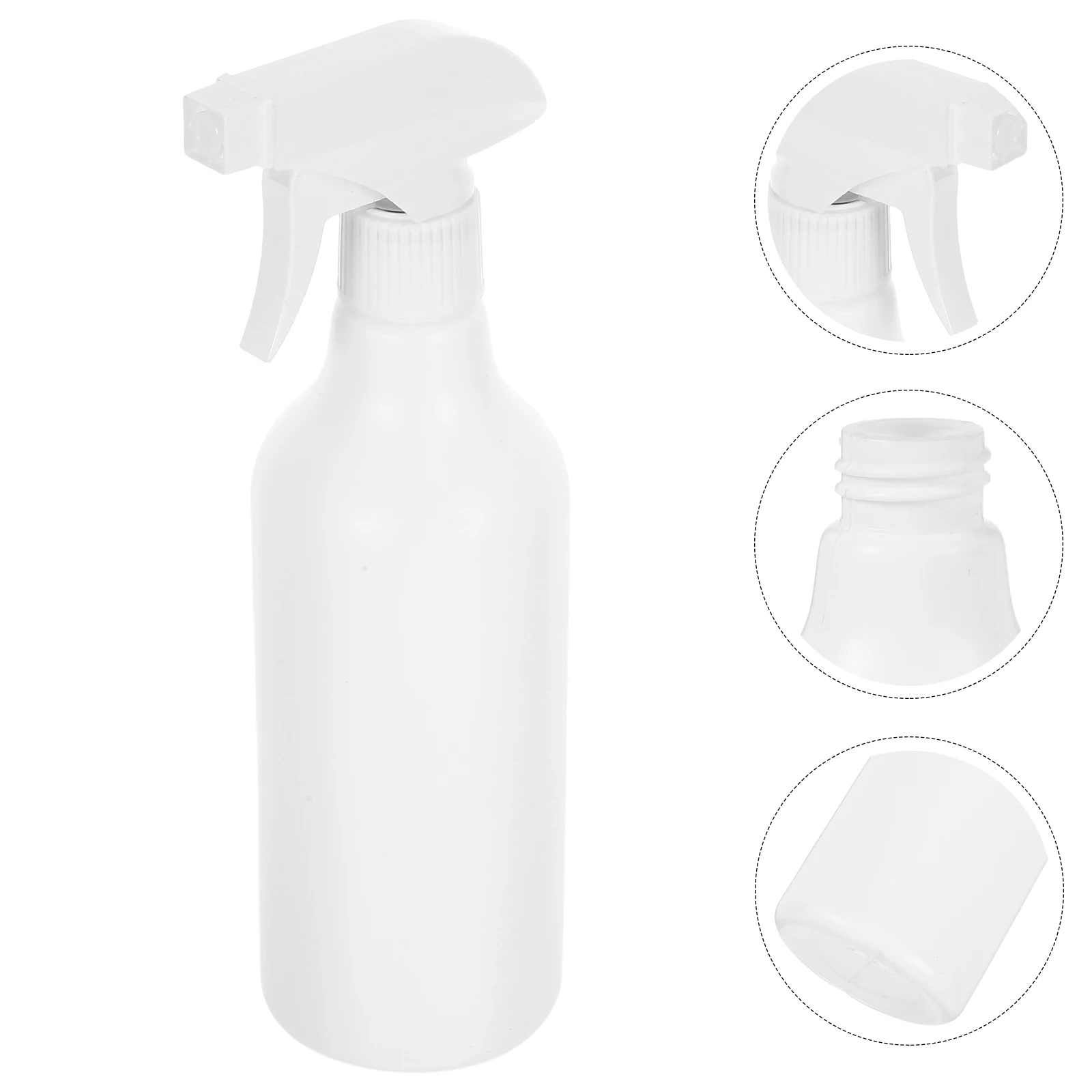 

4pcs 500ml Household Spray Bottle for Cleaning Gardening Salon Fine Mist Plastic Sprayer Refillable Water for Plants