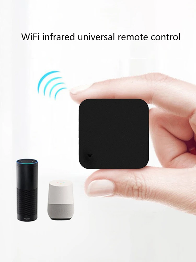 The new small block intelligent WiFi infrared universal remote control, intelligent connection home outside the RF remote contro