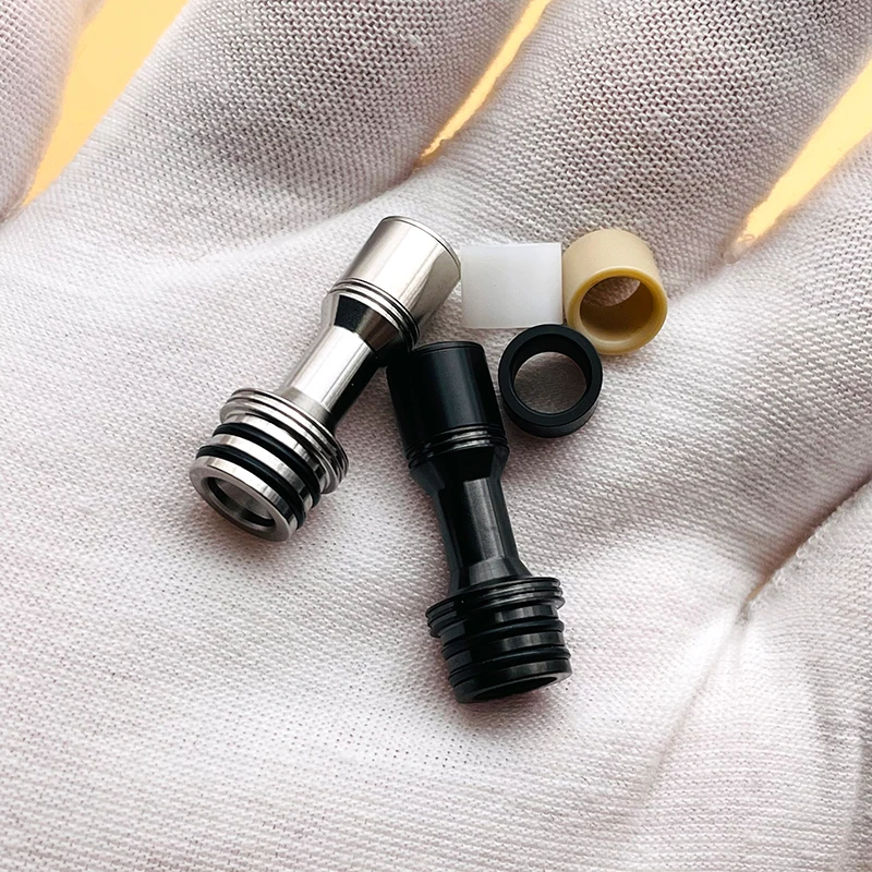 DSX 415 long mtl drip tip 510 threads 316ss pom peek mouthpiece for RDA RBA RTA tank atomizer vape accessory