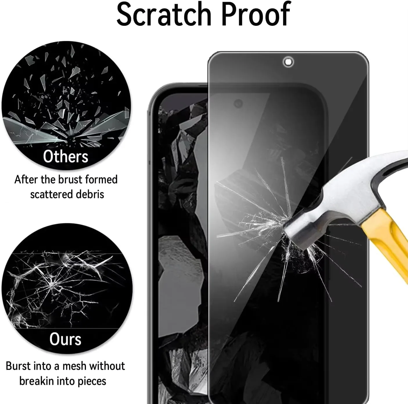 2 قطعة مكافحة التجسس الخصوصية 0.2 مللي متر 9H الزجاج المقسى فيلم ل جوجل بكسل 9A 8A 8 برو 8pro 6 6A 7 7A 5A 5G واقي للشاشة #1