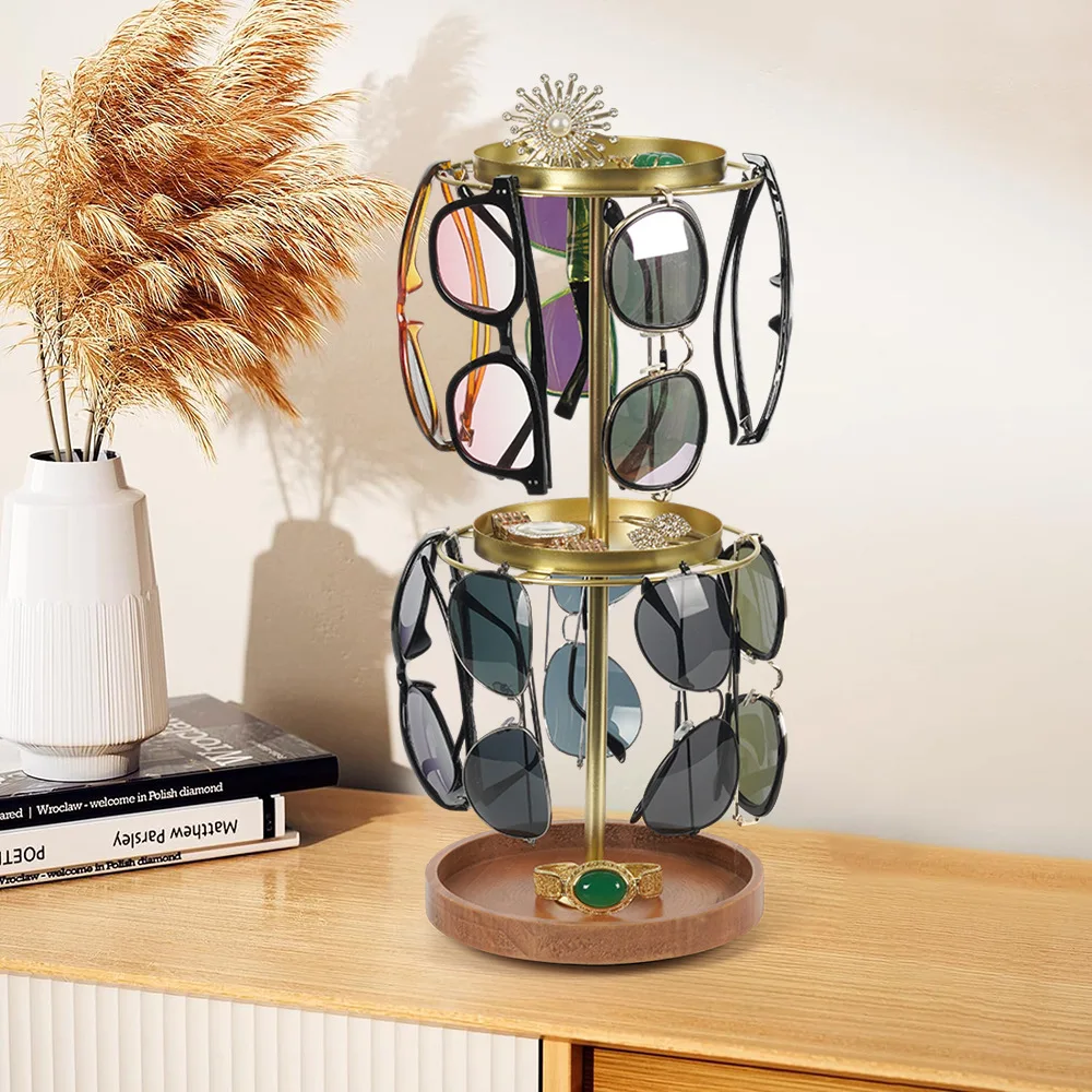 

Assembly Display Storage Cosmetics Jewelry Storage Stand in Stock New Rotating Sunglasses Display Stand
