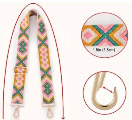 Shoulder Strap For Women Hardware Hooks The Length Can Be Freely Adjusted Travel Accessories Fashionable Wide Shoulder Strap