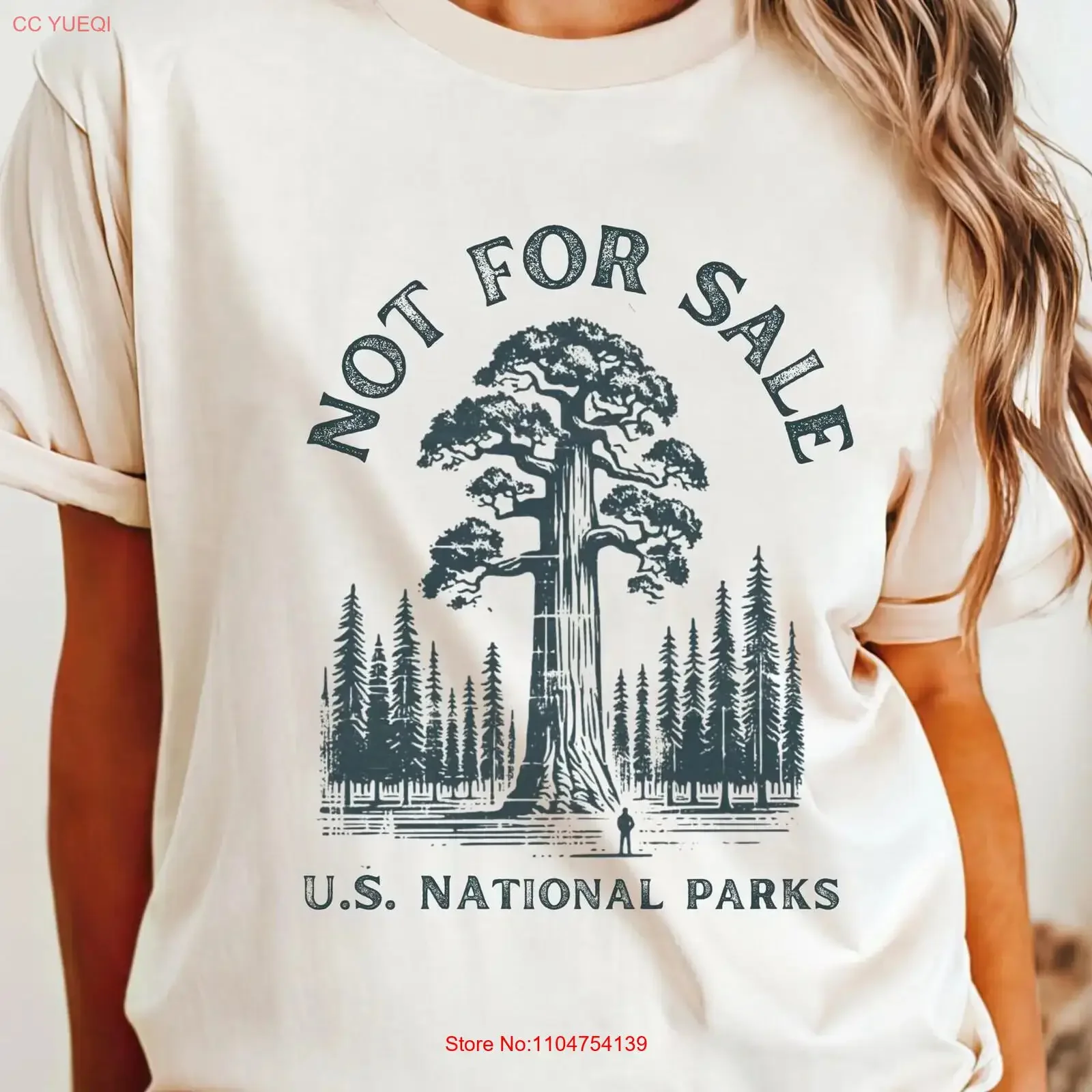 National Park T shirt Sequoia Tree Protect Our Parks Federal Employee Support Resist Not for Sale vintage Washed streetwear