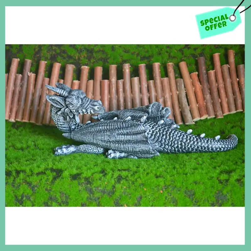 

A95Q-Flying Dragon Head And Tail Swinging Garden Pendant Garden Home Decoration Ornaments Resin Crafts