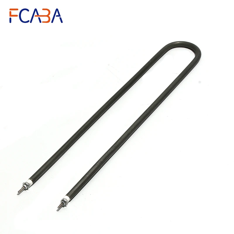 FCABA Electric Heating Element Tubular Air Heater Resistance 220V 300W/500W/600W/800W/1000W 304SS/304SS Coated