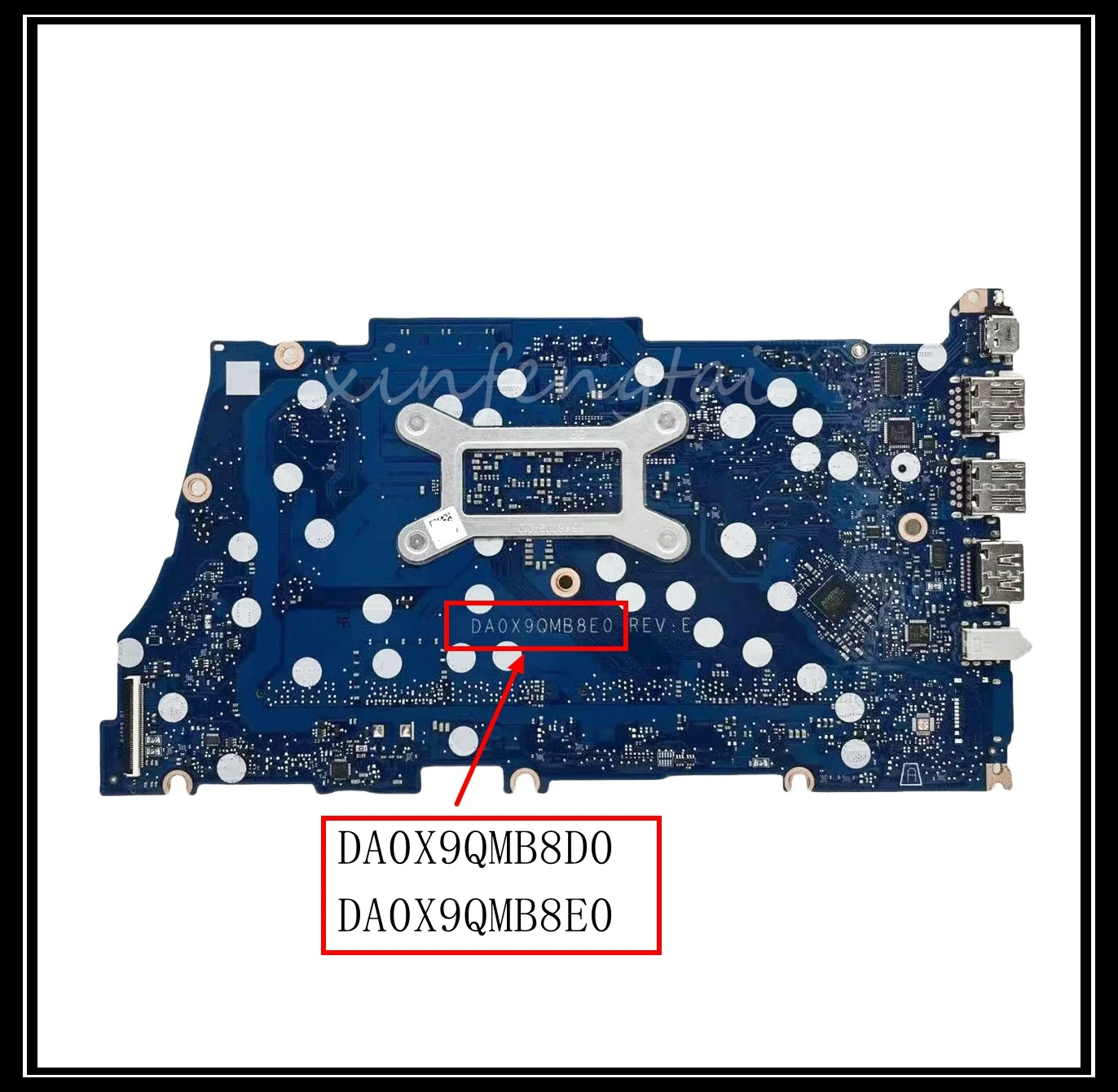 DA0X9QMB8E0 For HP Probook 445 G8/ 455 G8  Laptop Motherboard DA0X9QMB8D0  UMA DDR4 R3 R5R7 CPU 100% Test Work