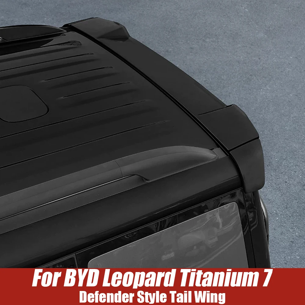 

For BYD Leopard Titanium 7 Defender Style Sport Tail Wing Car Rear Trunk Tail Spoiler Roof Wing Top Wing Wind Deflector Parts