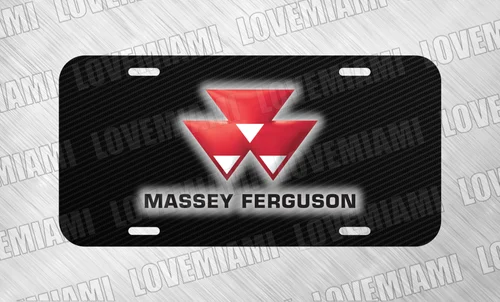 For Massey Ferguson Tractor Fans License Plate Auto Car Tag FREE SHIP Aluminum