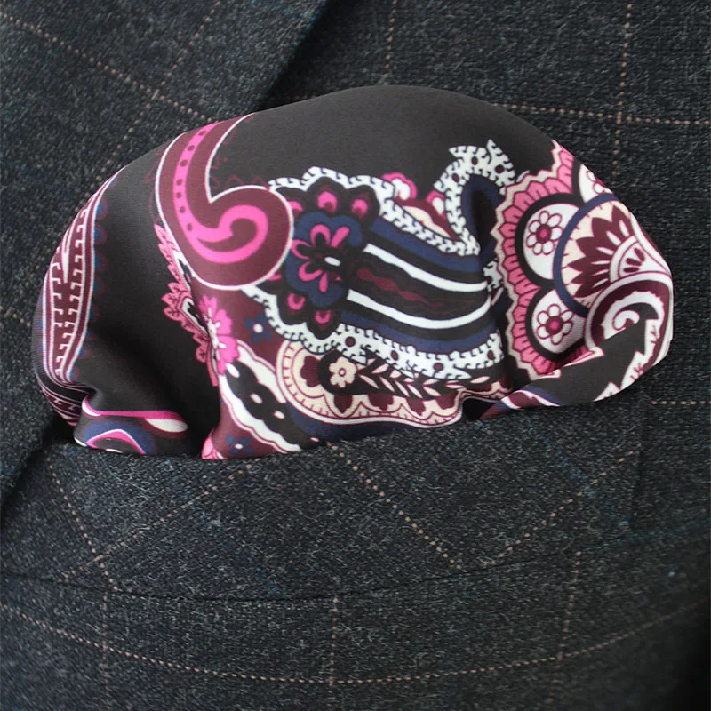 48 Styles Mans Pocket Square Paisley Design Houndstooth Color Matching Handkerchief Luxury Printing Pocket Scarf Accessories