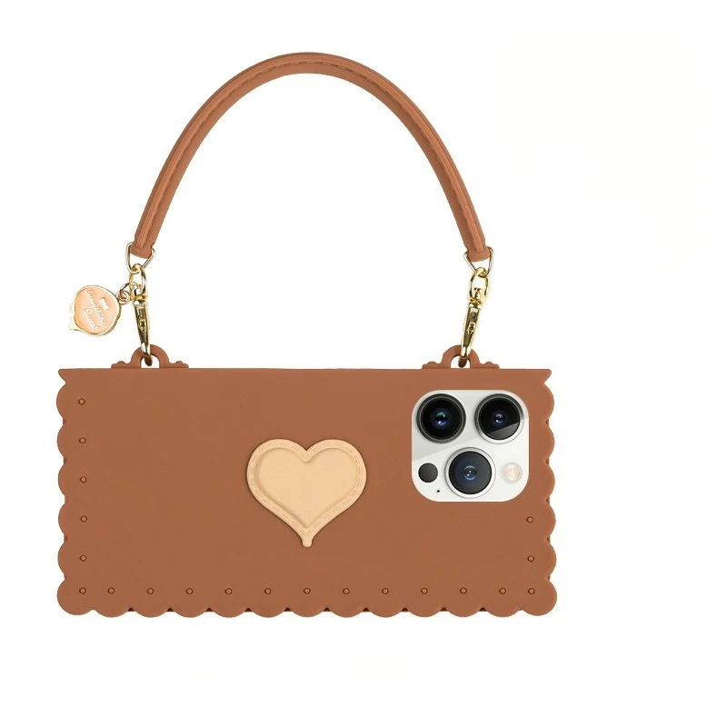 

Love handbag 13promax mobile phone protective case, simple hand carry silicone cover ins small fragrance