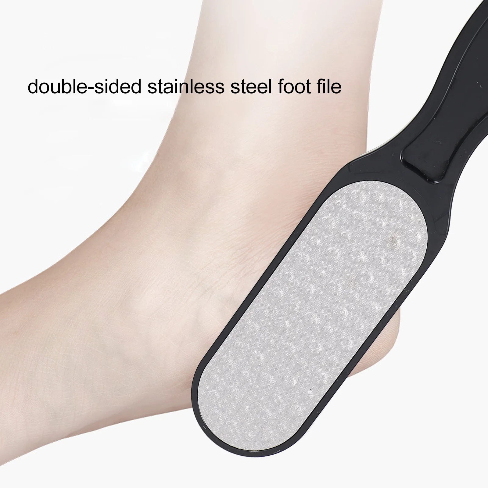 

2 шт., скребок для удаления мозолей на ногах, скребок из нержавеющей стали, рашпиль для педикюра, отшелушивающий инструмент для омертвевшей кожи, удобная ручка, подвесной
