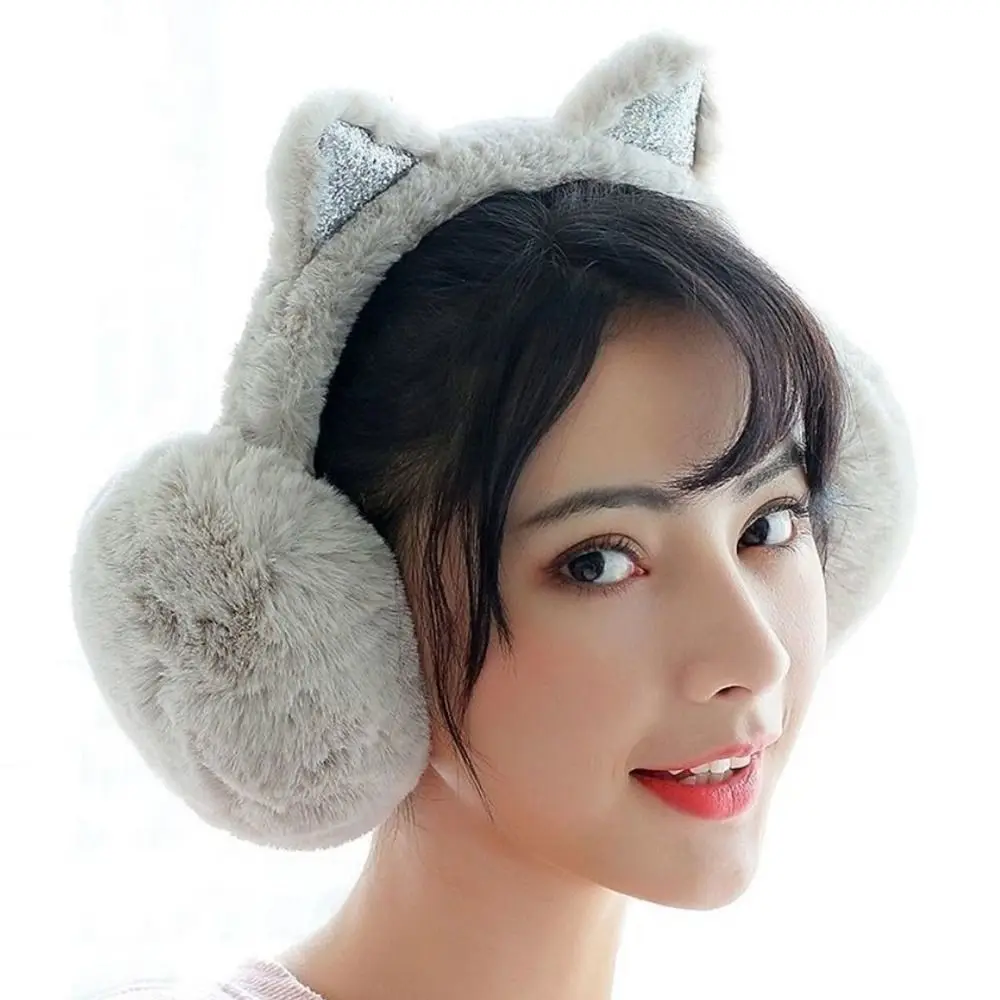 New Cute Rabbit Design Animal Ear Earflap Hat Frog Animal Style Foldable Design Beanie Cap Thickened Korean Style Ear Cover