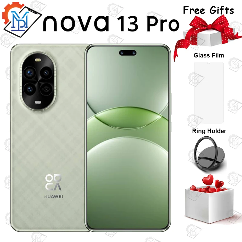 New Arrival Huawei Nova 13 Pro 5G Mobile Phone 6.76 Inches 120Hz Screen Kirin 8000 HarmonyOS 4.2 Battery 5000mAh AI Smartphone