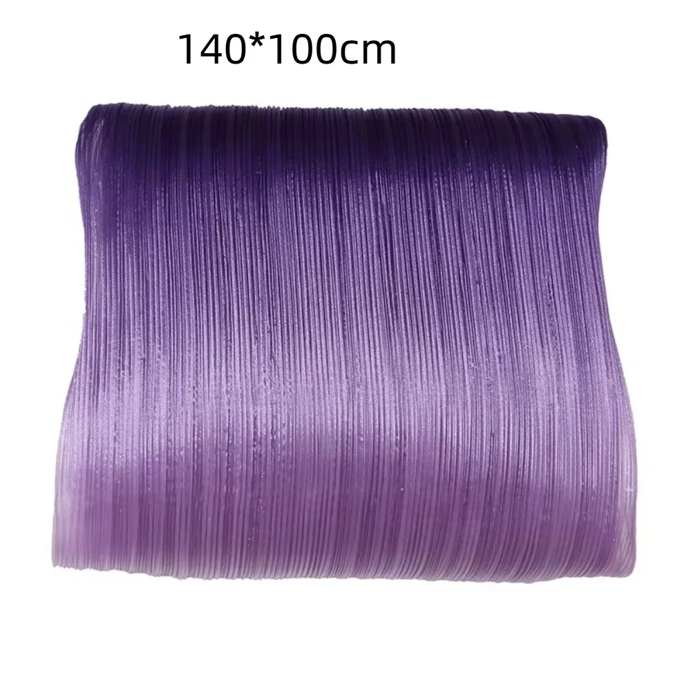 2025 Gradient Color Pleated Texture Fabric DIY Bright Organza Mesh Fabric Handmade Designer Fabric Wedding Background