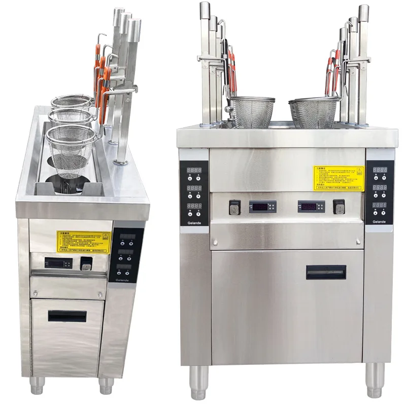 Fully automatic commercial powder cooking stove multi-head lifting electric heating intelligent soup powder stove Malatang