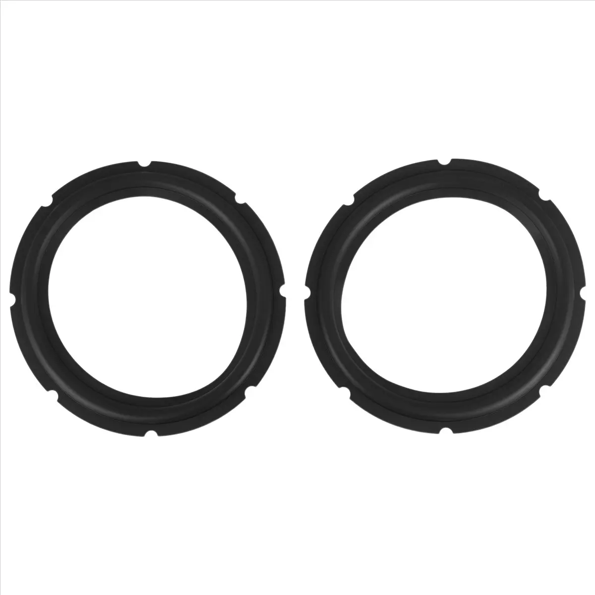A1333Z~10Inch Perforated Rubber Speaker Foam Subwoofer Surround Rings Replacement Parts for Speaker Repair(Black)(2Pcs)