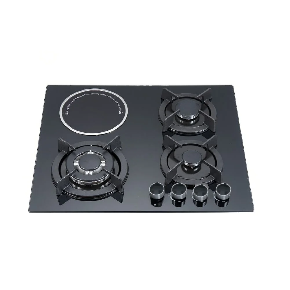 Modern 3-Burner Kitchen Gas Stove China Wholesale Novel Design for Home Camping Battery Powered Class Energy Efficient Built-in