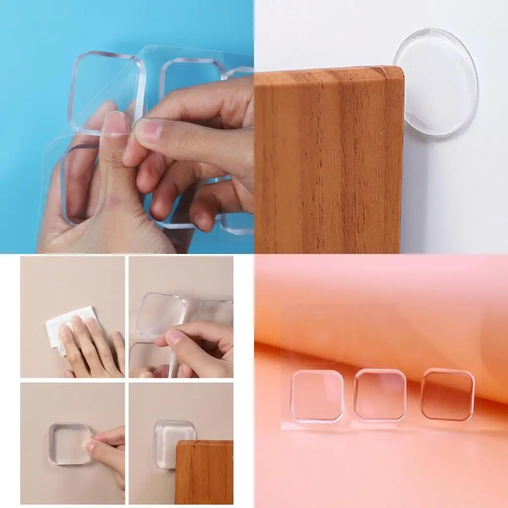 6pcs/set Shock Absorbent Wall Protector from Door Kbob Prevents Marks & Noise