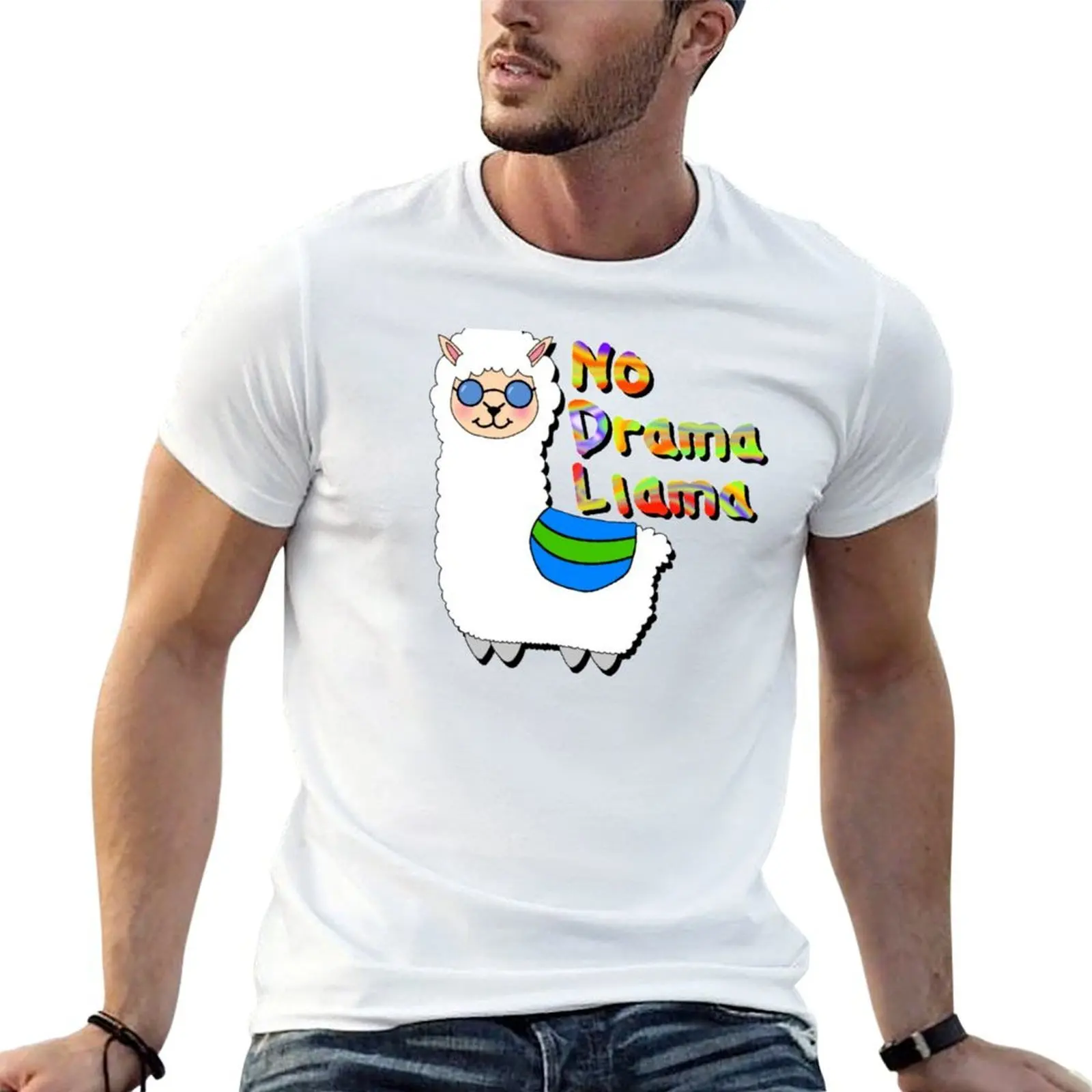 

No drama llama T-Shirt man graphic t shirt mens graphic t shirts T-Shirt
